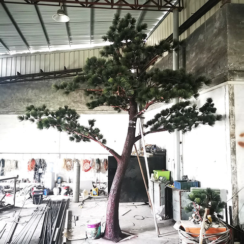 Bar Decoration Outdoor Artificial Pine Trees