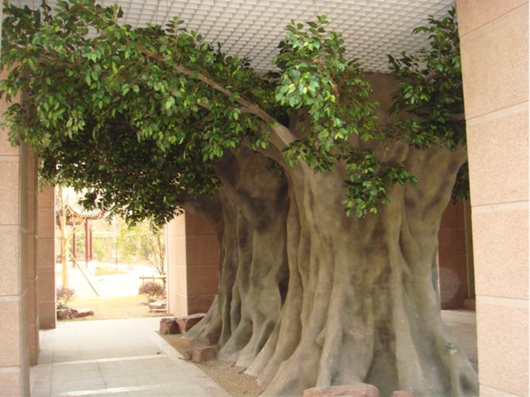 India Big Trunk Outdoor Artificial Ficus Tree