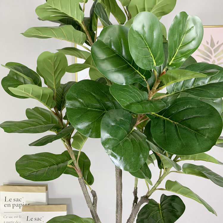 Singapore Building decoration Artificial Fiddle Leaf Fig Tree