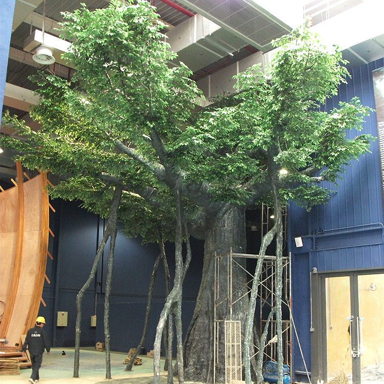 India Big Trunk Outdoor Artificial Ficus Tree