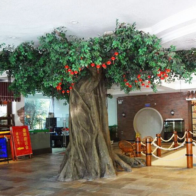 India Water Park Decoration Large Artificial Ficus Tree