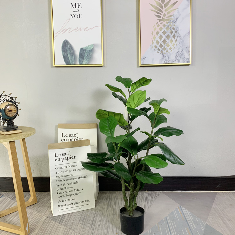 Amazon Hot Sale Home Decoration Faux Ficus Lyrata Plant tree