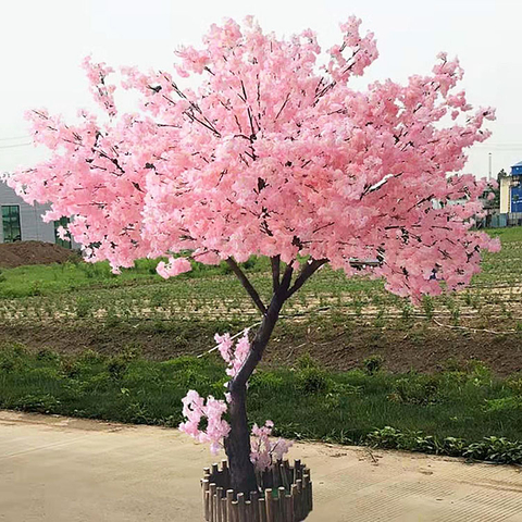 Swimming Pool Decoration Outdoor Artificial Cherry Tree