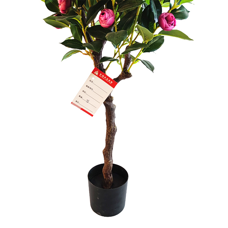Gardon Decoration Indoor Artificial Camellia Tree