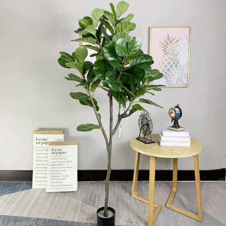 Singapore Building decoration Artificial Fiddle Leaf Fig Tree