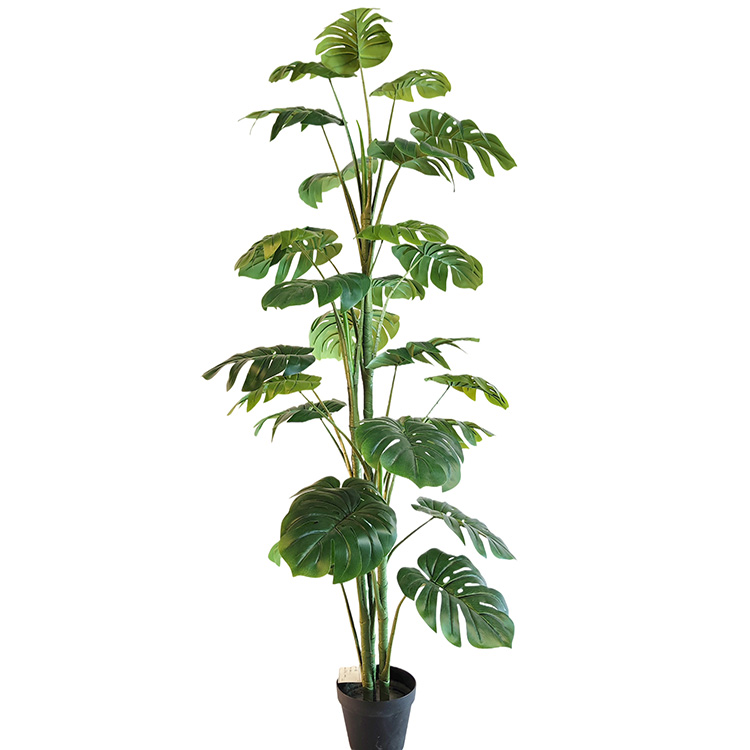 Indoor Building Decoration Artificial Monstera Tree