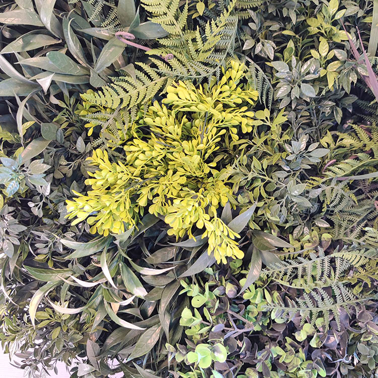 Hotel Decoration Fireproof And UV Artificial Green Wall 