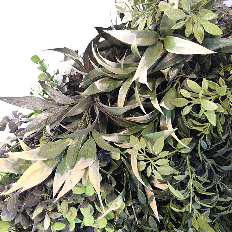 Office Decoration Fireproof And UV Artificial Green Wall 