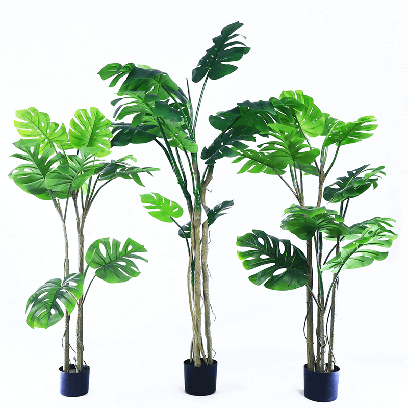 Hotel Decoration Indoor Artificial Monstera Tree
