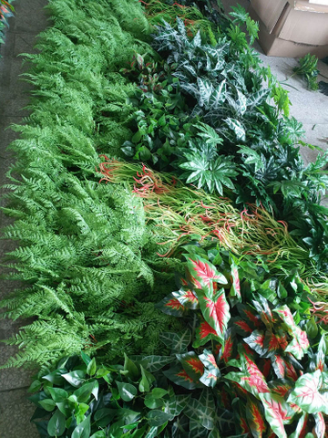 UK Office Decoration Indoor Artificial Green Wall