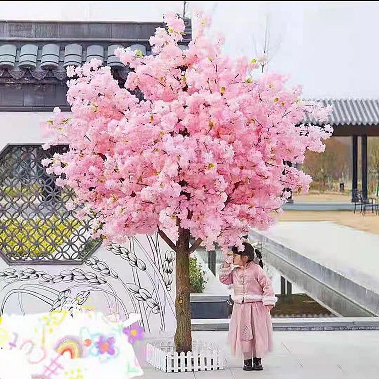Swimming Pool Decoration Outdoor Artificial Cherry Tree