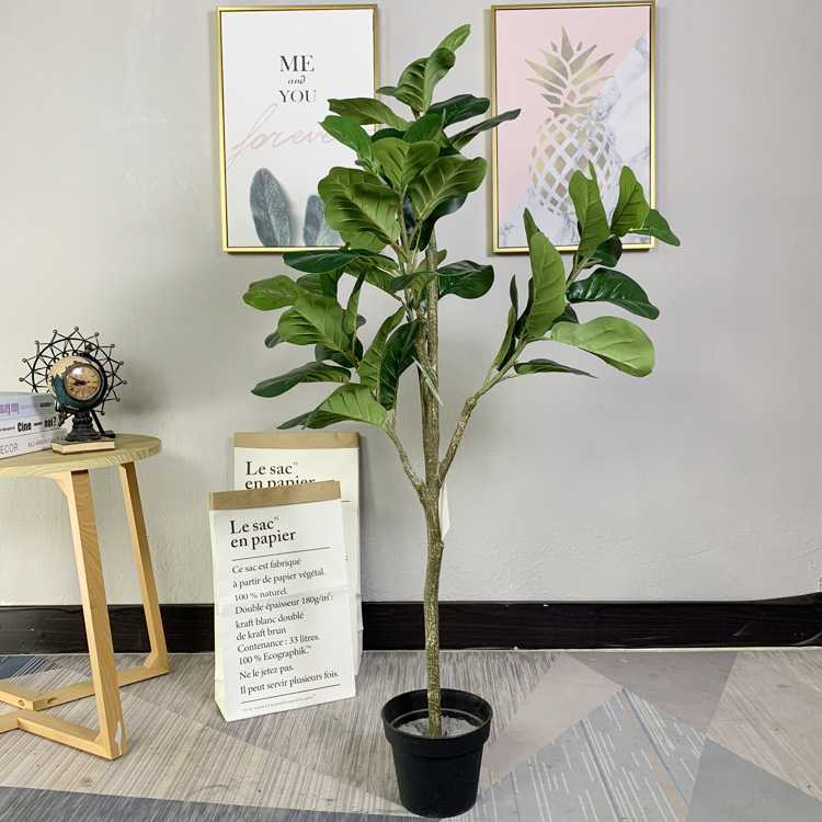 Amazon Hot Sale Home Decoration Faux Ficus Lyrata Plant tree