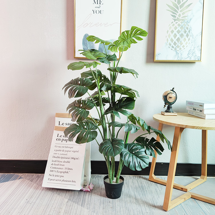 Mexico Bar Decoration Indoor Artificial Monstera Tree