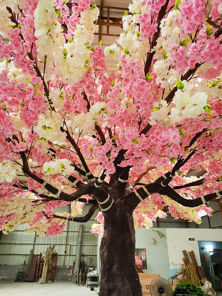 Swimming Pool Decoration Outdoor Artificial Cherry Tree
