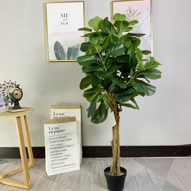 South Africa Office Decoration Indoor Artificial Fiddle Leaf Plants Tree