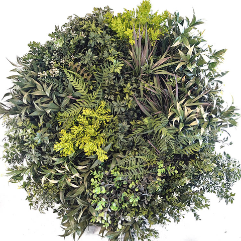 Hotel Decoration Fireproof And UV Artificial Green Wall 