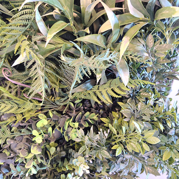 Hotel Decoration Fireproof And UV Artificial Green Wall 