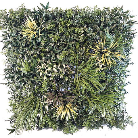 Clubhouse Decoration Fireproof And UV Artificial Green Wall 