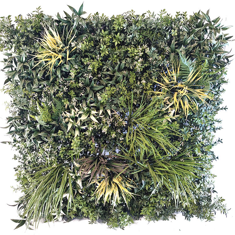 Clubhouse Decoration Fireproof And UV Artificial Green Wall 