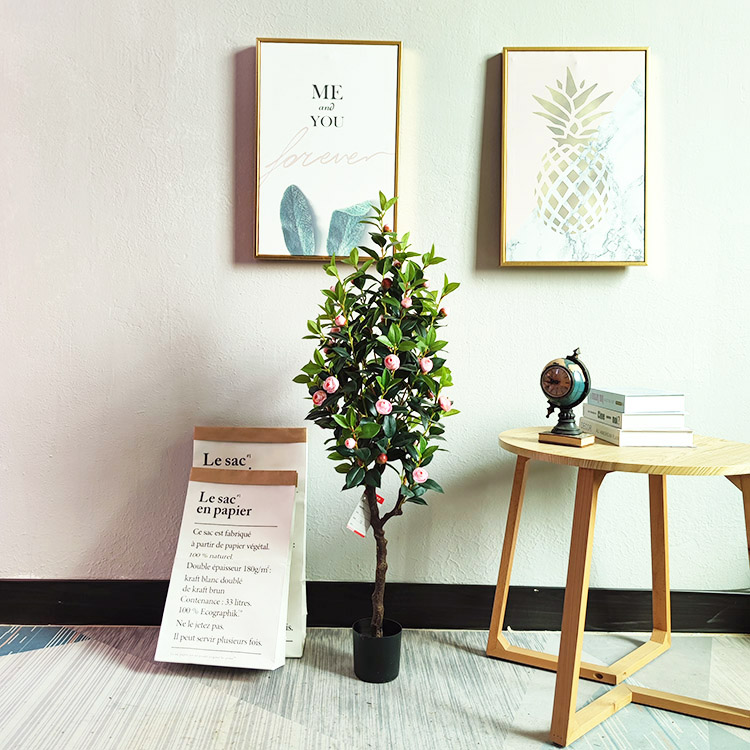 China Hotel Decoration Artificial Camellia Tree