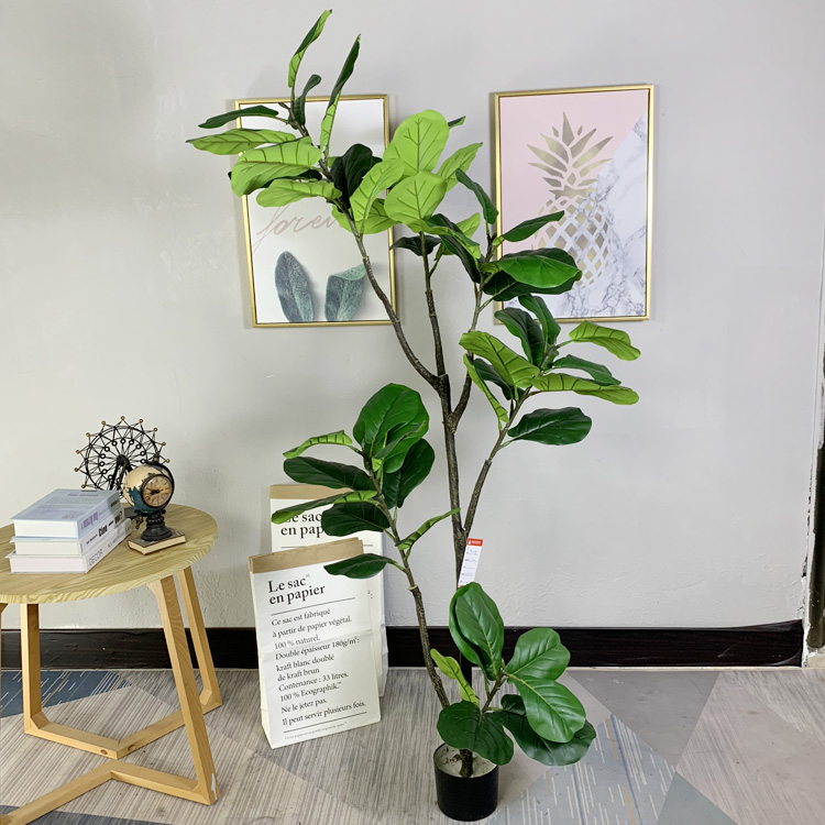 South Africa Office Decoration Indoor Artificial Fiddle Leaf Plants Tree