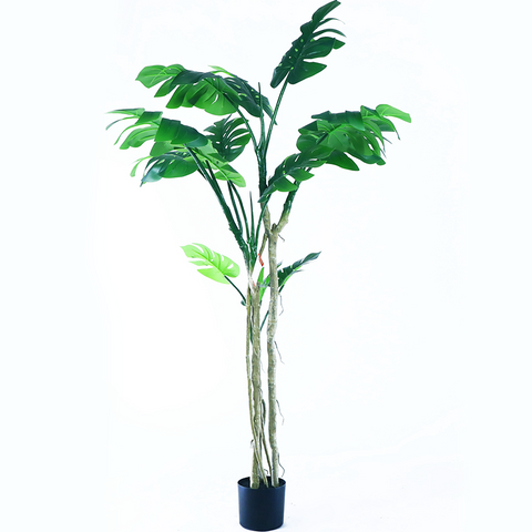 Hotel Decoration Indoor Artificial Monstera Tree