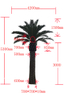 Water Park Decoration Outdoor Artificial Data Palm Tree
