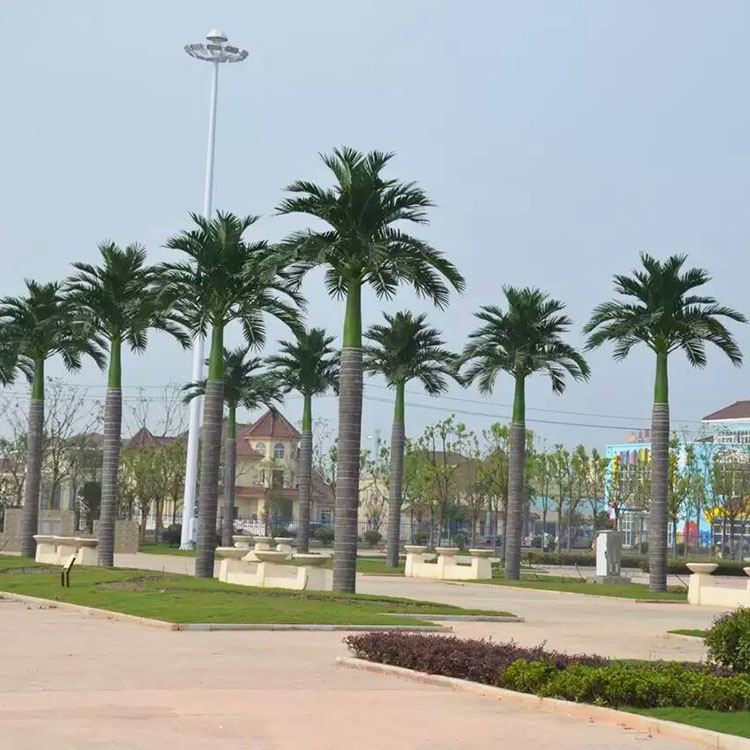 Mall Decoration Outdoor Artificial King Coconut Tree