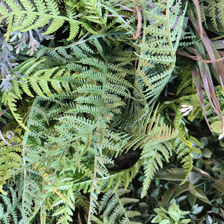 Mall Decoration Fireproof And UV Artificial Green Wall 