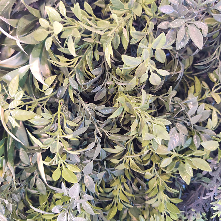 Office Decoration Fireproof And UV Artificial Green Wall 