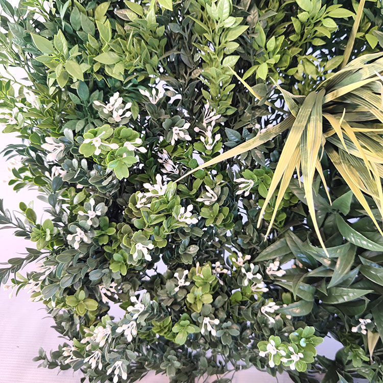 UK Office Decoration Fireproof And UV Artificial Green Wall 