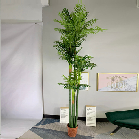 India Hotel Decoration Indoor Artificial Kwai Palm Tree