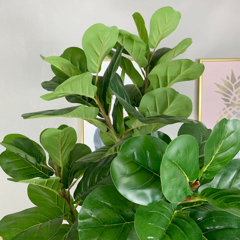 Singapore Building decoration Artificial Fiddle Leaf Fig Tree