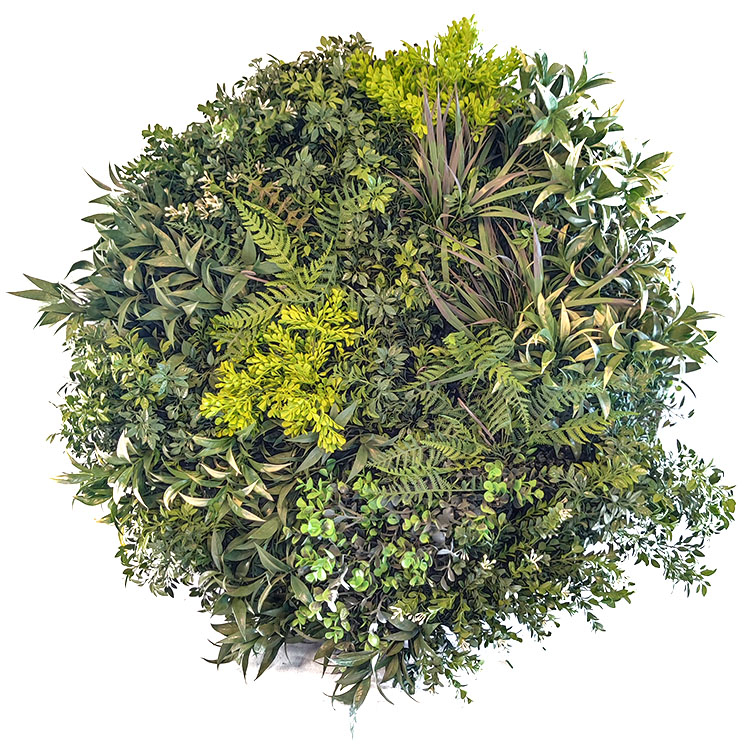 Hotel Decoration Fireproof And UV Artificial Green Wall 