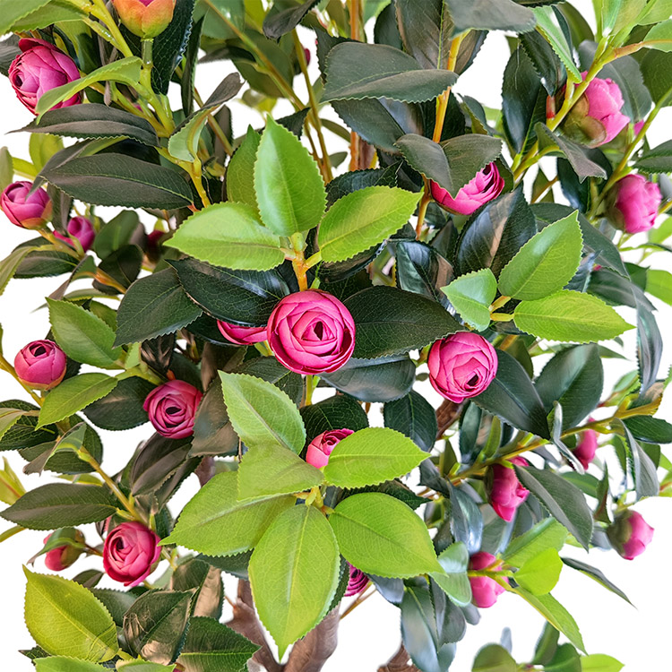 Mall Decoration Indoor Artificial Camellia Tree