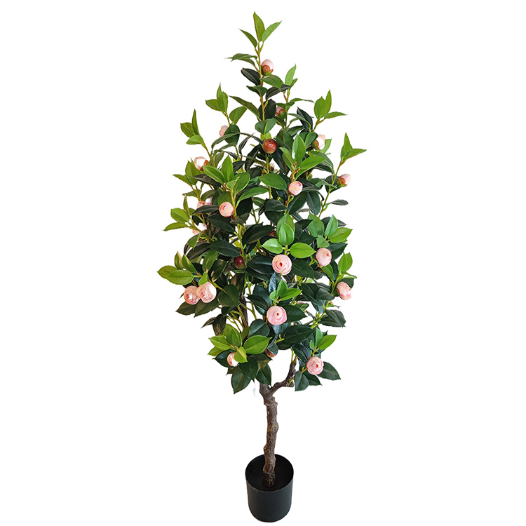China Hotel Decoration Artificial Camellia Tree