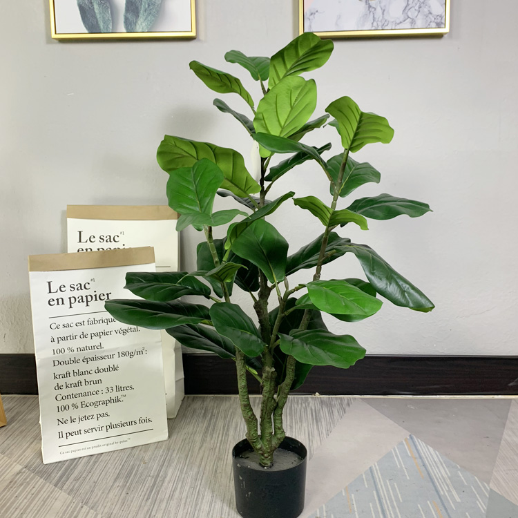 Amazon Hot Sale Home Decoration Faux Ficus Lyrata Plant tree