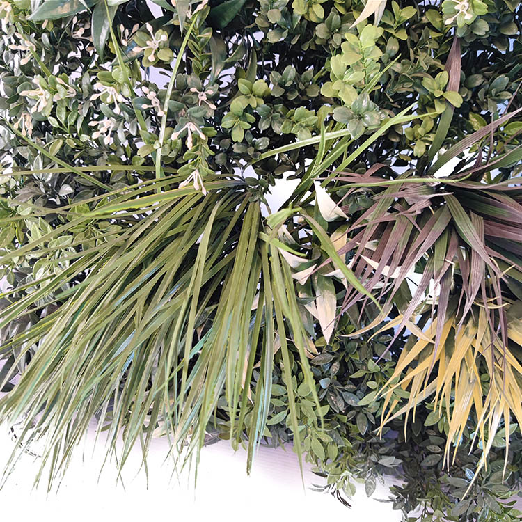 Clubhouse Decoration Fireproof And UV Artificial Green Wall 