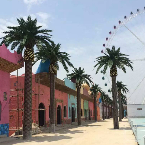 Water Park Decoration Outdoor Artificial Data Palm Tree