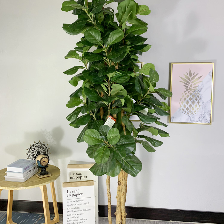 Cananda Indoor Hotel Decoration Artificial Fiddle Leaf Fig Tree 