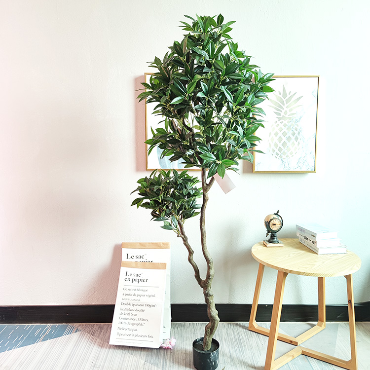 Subtropical Office Decoration Indoor Artificial Laurel Tree 