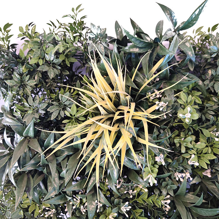 Clubhouse Decoration Fireproof And UV Artificial Green Wall 