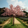 Water Park Decoration Outdoor Artificial Cherry Tree