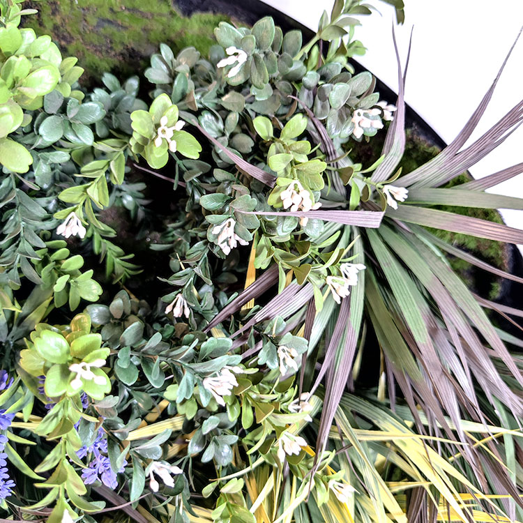 Mall Decoration Fireproof And UV Artificial Green Wall 