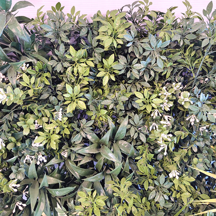 Clubhouse Decoration Fireproof And UV Artificial Green Wall 